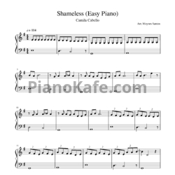 Ноты Camila Cabello - Shameless - предпросмотр