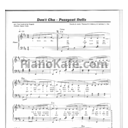 Ноты Pussycat Dolls feat. Busta Rhymes - Don't сha - предпросмотр