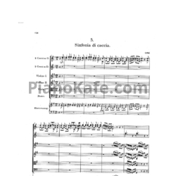 Ноты Леопольд Моцарт - Sinfonia di caccia соль мажор (Партитура) - предпросмотр