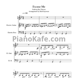 Ноты Nothing But Thieves - Excuse me