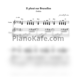 Ноты Dalida - Il pleut sur Bruxelles - предпросмотр