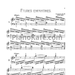 Ноты А. Лемуан - Этюды (Соч. 37) - предпросмотр