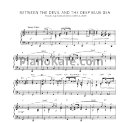 Ноты Harold Arlen - Between the devil and the deep blue sea - предпросмотр