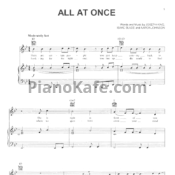Ноты The Fray - All at once