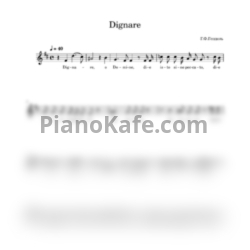 Ноты Георг Гендель - Dignare (Вокальная партия) - предпросмотр