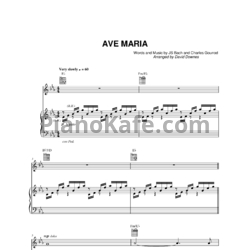 Ноты И. Бах - Аве Мария - предпросмотр