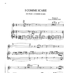 Ноты Ennio Morricone - I comme icare - предпросмотр