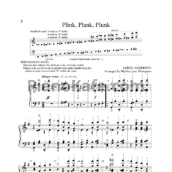 Ноты Leroy Anderson - Plink, Plank, Plunk - предпросмотр