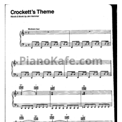 Ноты Jan Hammer - Crockett's theme