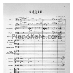 Ноты Иоганнес Брамс - Нения (Соч. 82, партитура) - предпросмотр