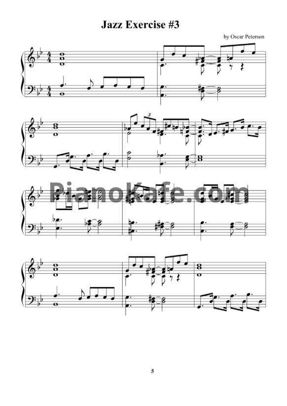 Ноты Oscar Peterson - Jazz piano for the young pianist. Number 2 - PianoKafe.com