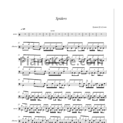 Ноты System of a Down - Spiders - предпросмотр