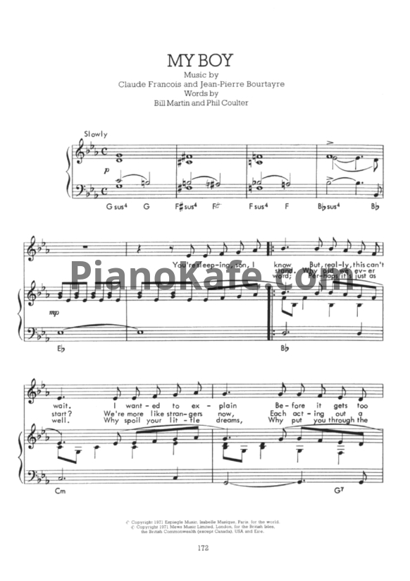 Ноты Elvis Presley - My boy - PianoKafe.com