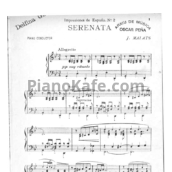 Ноты Хоакин Малатс - Испанская серенада №2 - предпросмотр