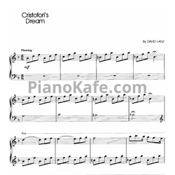 Ноты David Lanz - Cristofori's dream - предпросмотр