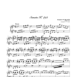 Ноты Д. Скарлатти - Соната K492 - предпросмотр