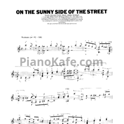 Ноты Jimmy McHugh - On the sunny side of the street (Arranged for classic guitar by John Duarte) - предпросмотр