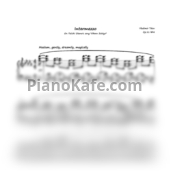 Ноты Vladimir Titov - Intermezzo (Oboro Zukiyo, Spring) Op.11 No.4 - предпросмотр