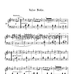 Ноты Корнелиус Гурлитт - Valse noble (Op. 101, №14) - предпросмотр