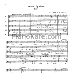 Ноты Джезуальцо ди Веноза - Sancti spiritus (Мотет)