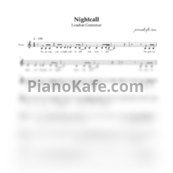 Ноты London Grammar - Nightcall (Вокальная партия)