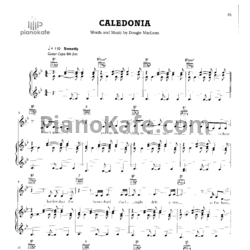 Ноты Amy Macdonald - Caledonia - предпросмотр