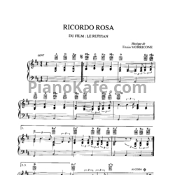 Ноты Ennio Morricone - Ricordo rosa - предпросмотр