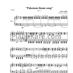 Ноты John Loeffler - Pokemon theme song (Season 1)