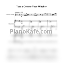 Ноты Sonya Belousova, Giona Ostinelli - Toss a coin to your witcher (Партитура) - предпросмотр