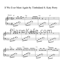 Ноты Timbaland Feat. Katy Perry - If we ever meet again