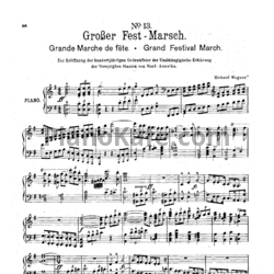 Ноты Р. Вагнер - Большой торжественный марш до мажор (WWV 110) - предпросмотр