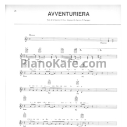 Ноты Gianna Nannini - Avventuriera - предпросмотр