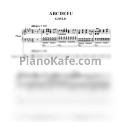 Ноты GAYLE - ABCDEFU (2)