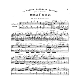 Ноты Карл Черни - 10 маленьких рондо (Op. 316) - предпросмотр