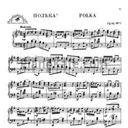 Ноты Антон Рубинштейн - Полька (Op. 82, №7) - предпросмотр