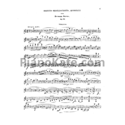 Ноты Г. Беренс - Drittes gesellschafts-quartett (Скрипка, Op. 72) - предпросмотр