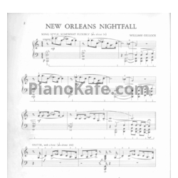 Ноты William Gillock - New Orleans nightfall - предпросмотр
