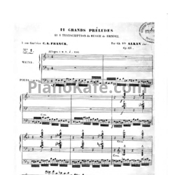 Ноты Шарль Алькан - Одиннадцать больших прелюдий и транскрипция на тему из 'Мессии' Генделя (Op.66) - предпросмотр