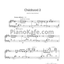 Ноты Craig Armstrong - Childhood 2 - предпросмотр