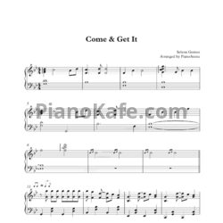 Ноты Selena Gomez - Come & get it - предпросмотр