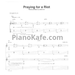 Ноты 30 Seconds To Mars - Praying for a riot - предпросмотр