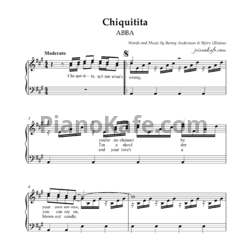 Ноты Abba - Chiquitita - предпросмотр