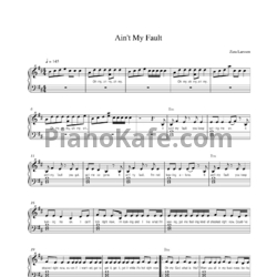 Ноты Zara Larsson - Ain't my fault - предпросмотр