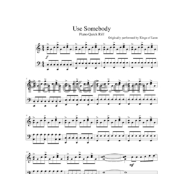 Ноты Kings Of Leon - Use somebody (2)