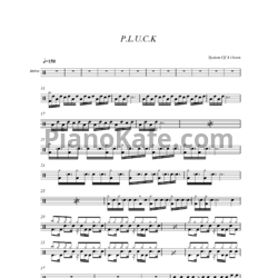 Ноты System of a Down - Pluck - предпросмотр