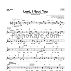 Ноты Matt Maher - Lord, I need you