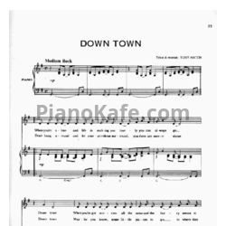 Ноты Frank Sinatra - Downtown - предпросмотр