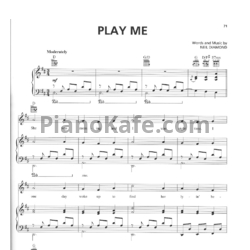 Ноты Neil Diamond - Play me - предпросмотр