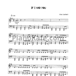 Ноты Adam Lambert - If I had You - предпросмотр