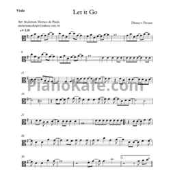 Ноты Demi Lovato - Let it go (для скрипки) - предпросмотр